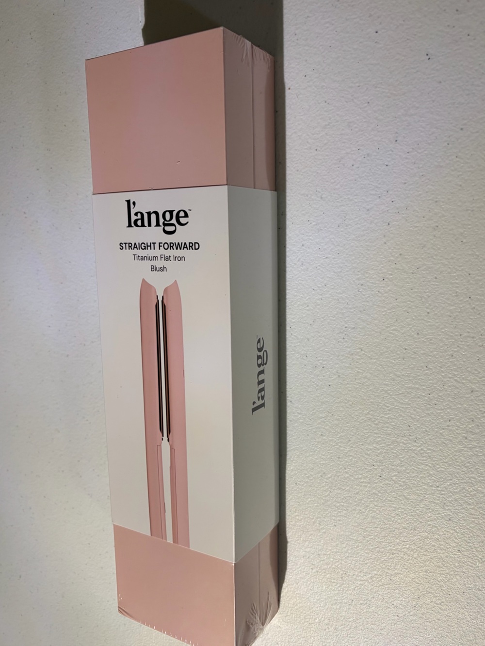 Lange Straight Forward Titanium Flat Iron - Blush Pink